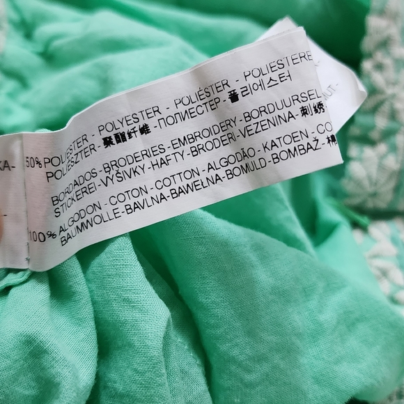 Zara Skirt | Zara Basic Mint Floral Print A-line Skirt - Picture 4 of 10